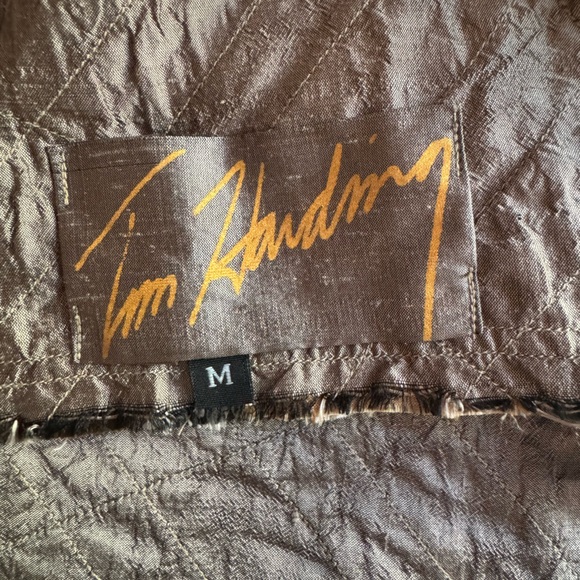 Tim Harding Textile Wearable Art 100% Raw Silk Vest Tunic - Picture 14 of 16